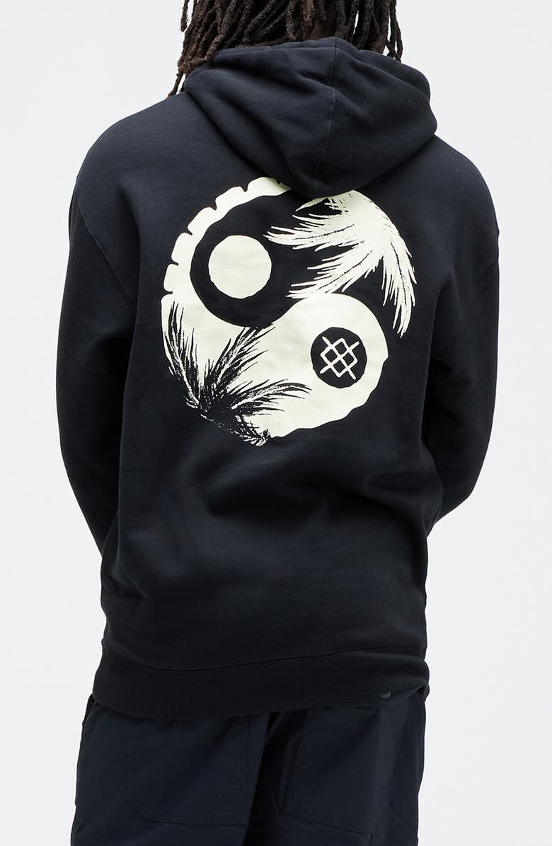 Stance Opposites Graphic Hoodie, Alternate, color, Black