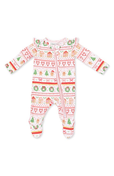 Kids' Gingerbread Fair Isle Footie