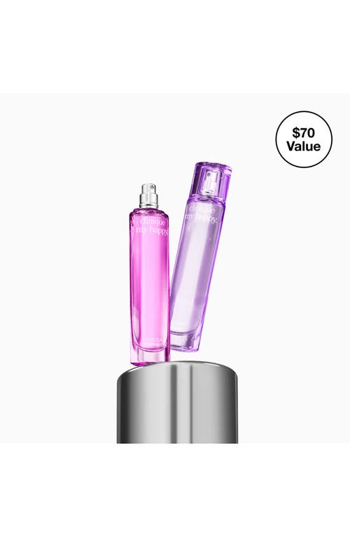 Clinique My Happy Travel Size Perfume Set $70 Value In Transparent