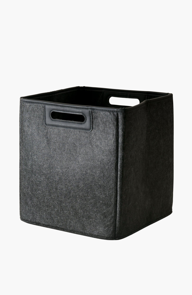 SortJoy The Jamie Bin - 12", Main, color, Carbon - Set Of 3