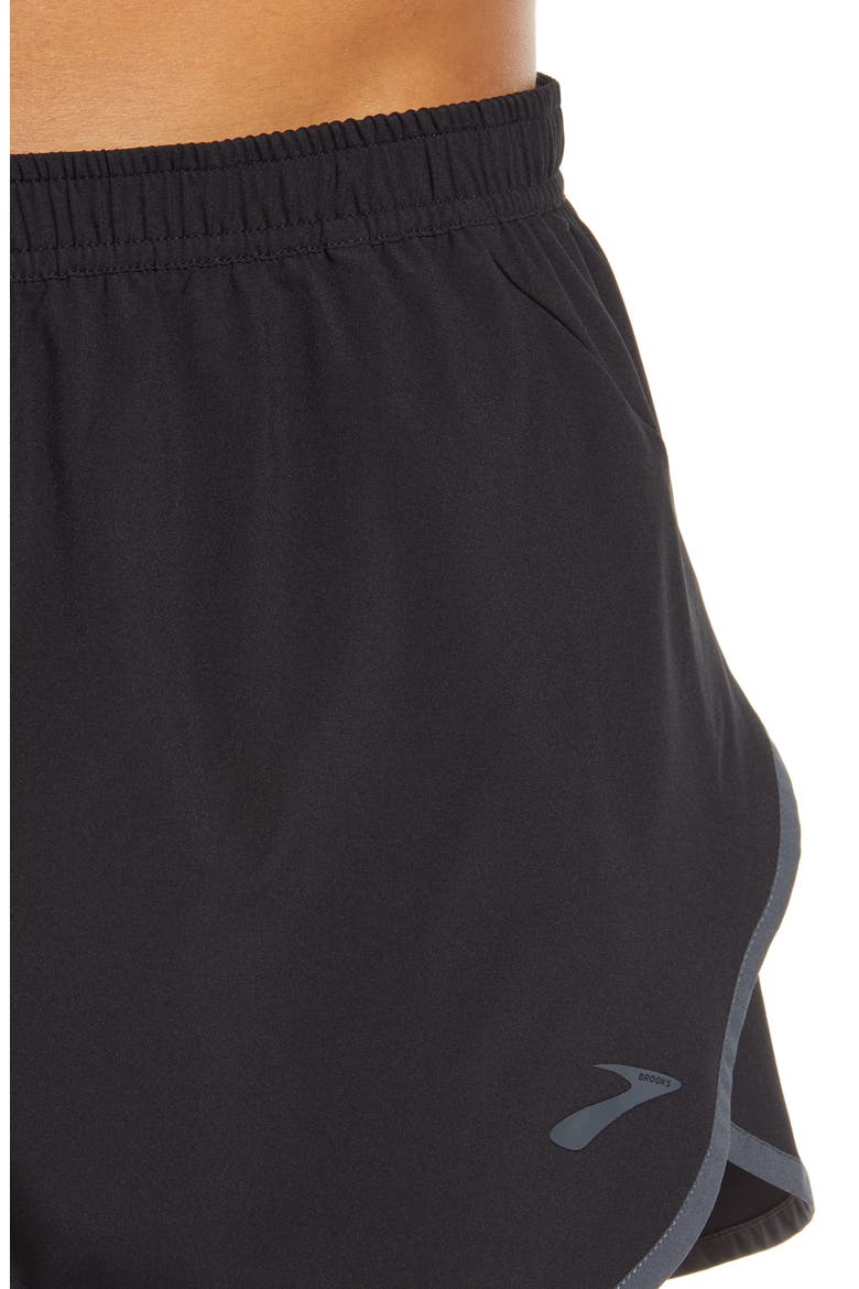 Hightail Men's 3" Split Performance Running Shorts, Alternate, color, BLACK/ ASPHALT