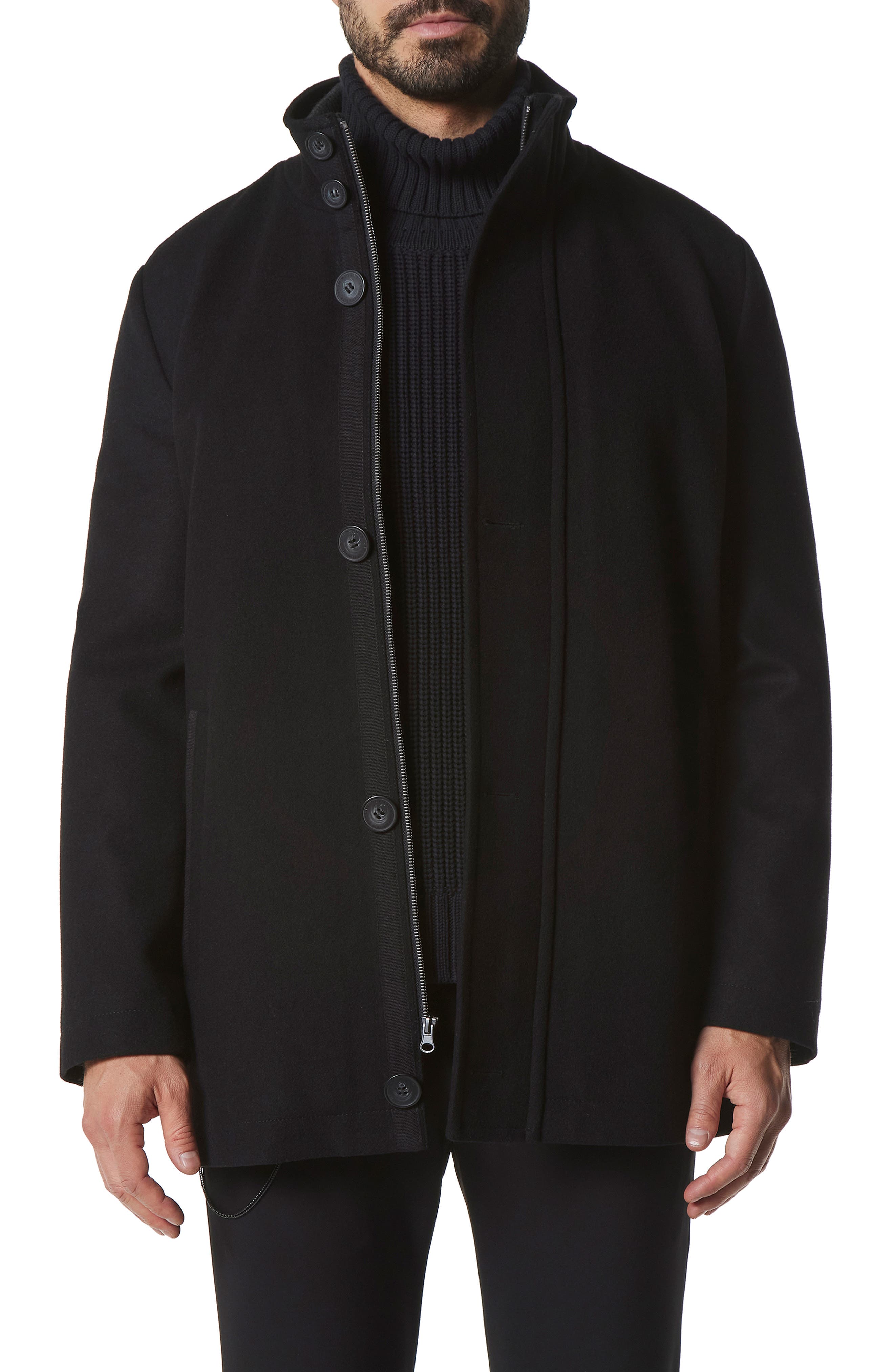 Marc New York Dorsey Wool Blend Car Coat