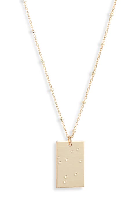 Zodiac Constellation Pendant Necklace