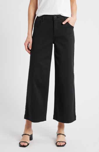Wit & Wisdom Sam High Waist Ankle Wide Leg Twill Pants
