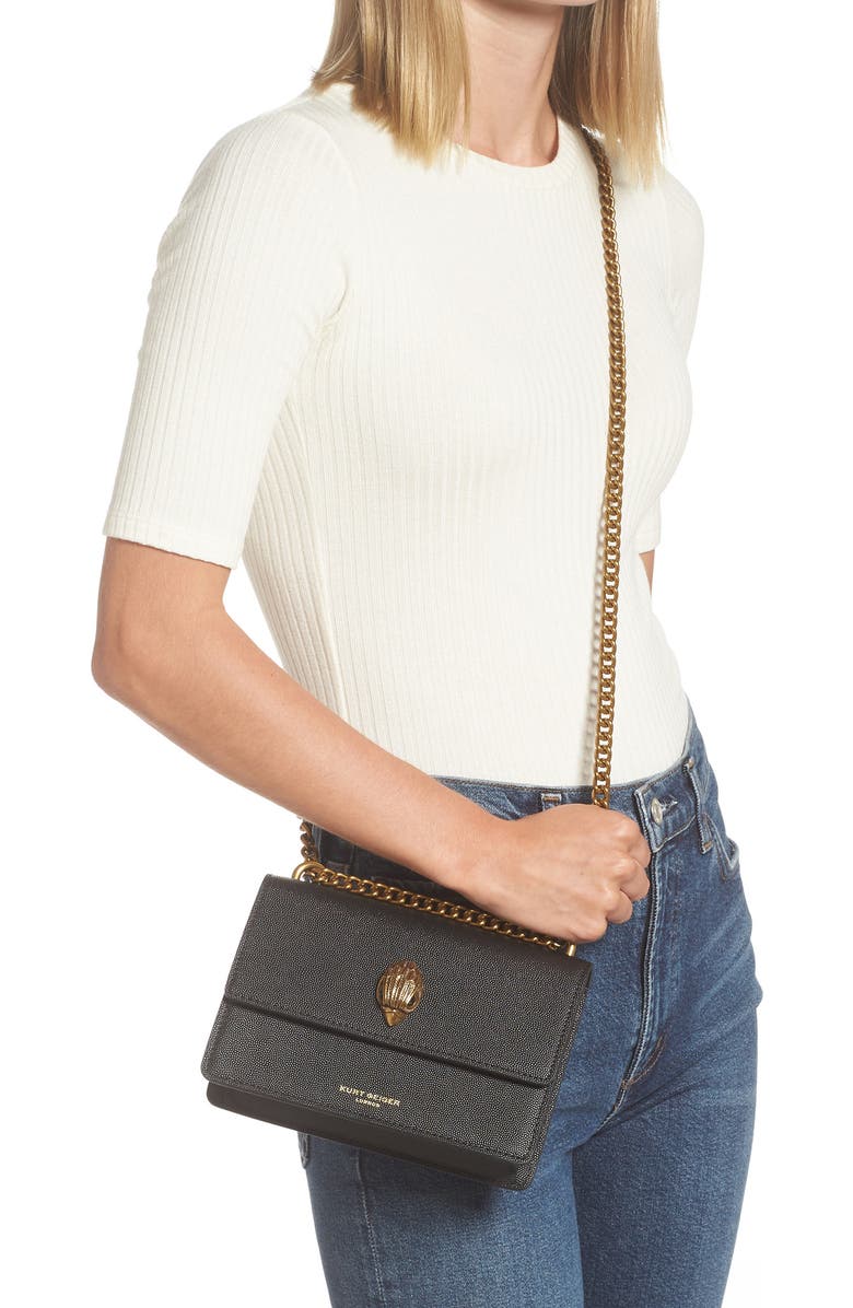 Kurt Geiger London Mini Shoreditch Leather Crossbody Bag, Alternate, color,