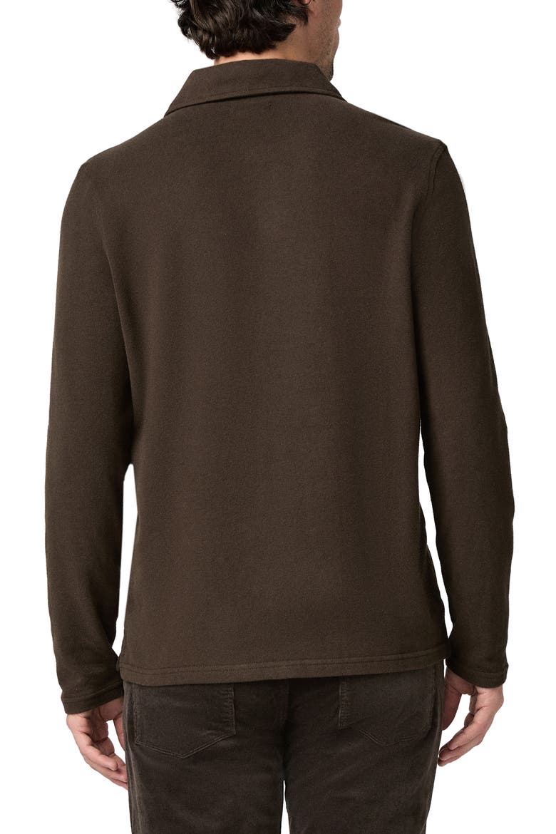 Hammond Long Sleeve Polo, Alternate, color, DARK AGAR