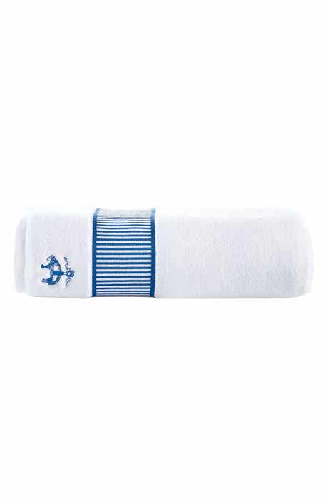 Brooks Brothers Fancy Border Turkish Cotton Bath Sheet