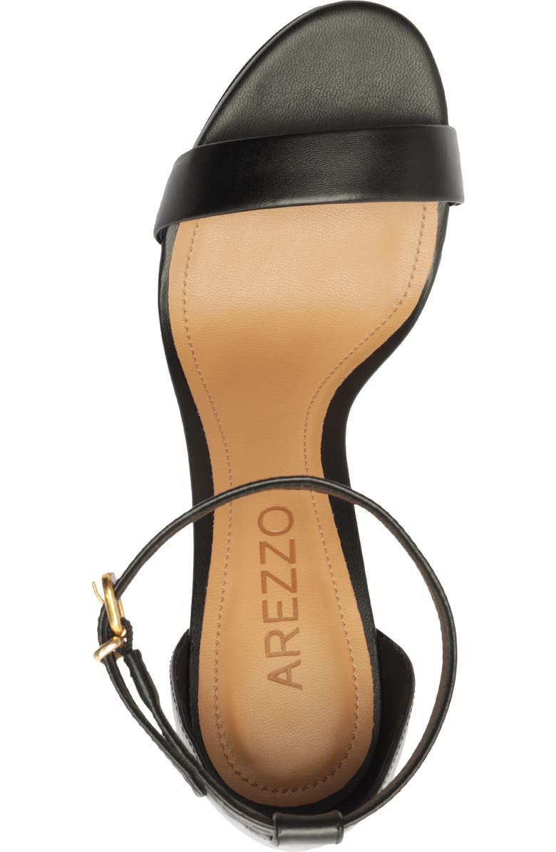 Arezzo Isabelli Ankle Strap Sandal, Alternate, color, Black