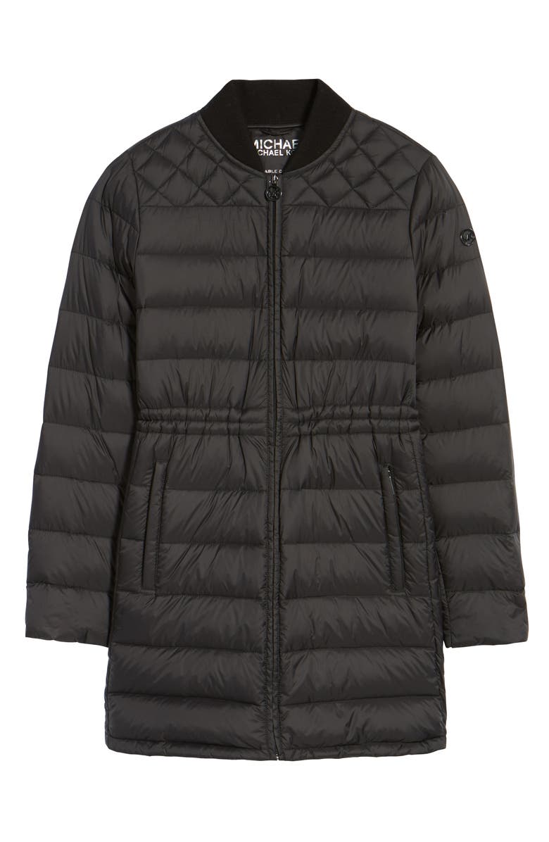 MICHAEL Michael Kors Packable Knit Trim Anorak, Alternate, color, 