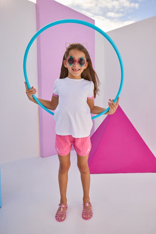 Bisby Kids' Beach Shorts In Hot Pink