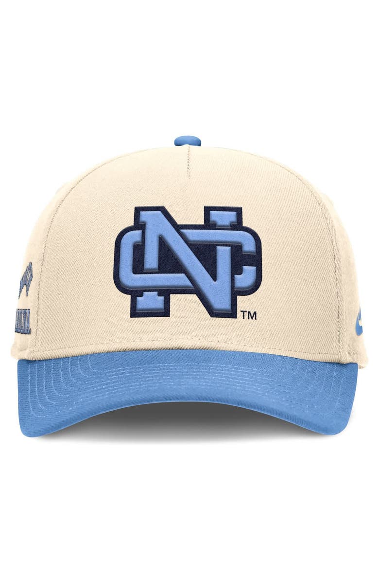 Nike Men's Nike Natural/Carolina Blue North Carolina Tar Heels Academic Rise Dri-FIT Adjustable Hat, Alternate, color, Natural