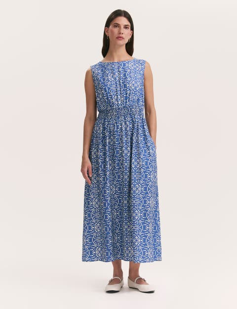 Willow Floral Sleeveless Midi Dress