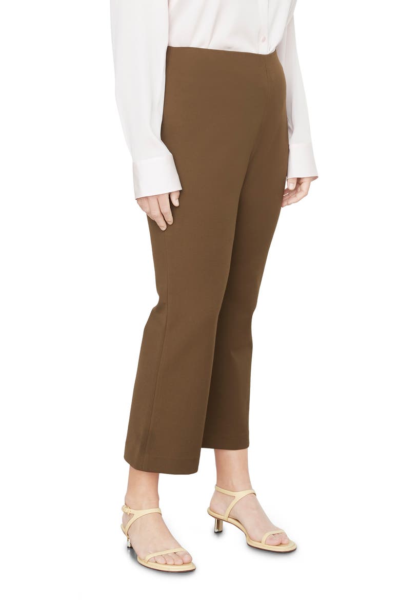 Crop Flare Trousers, Alternate, color, OLIVE NIGHT