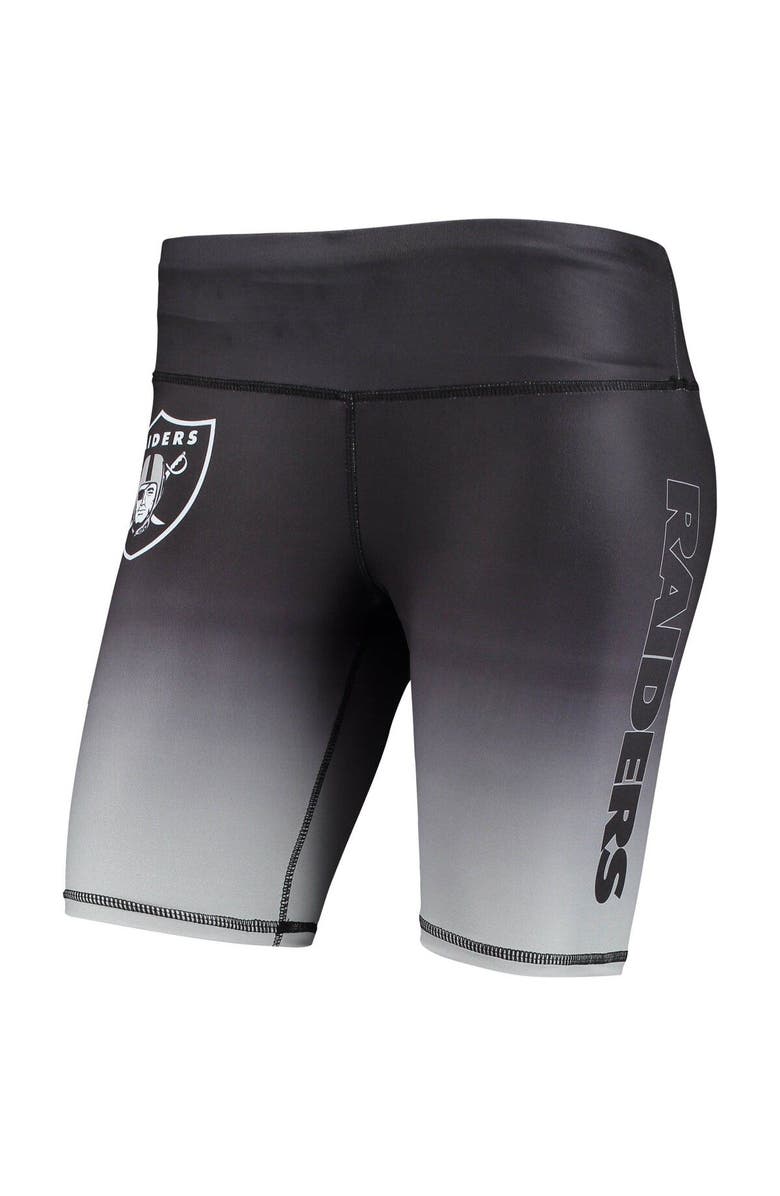 FOCO Women's FOCO Black Las Vegas Raiders Gradient Biker Shorts, Alternate, color, 