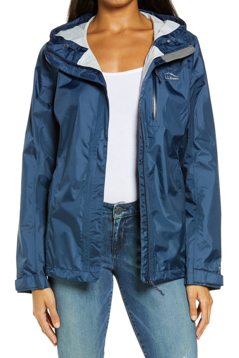 Trail Model Waterproof Packable Rain Jacket, Main, color, NAUTICAL NAVY