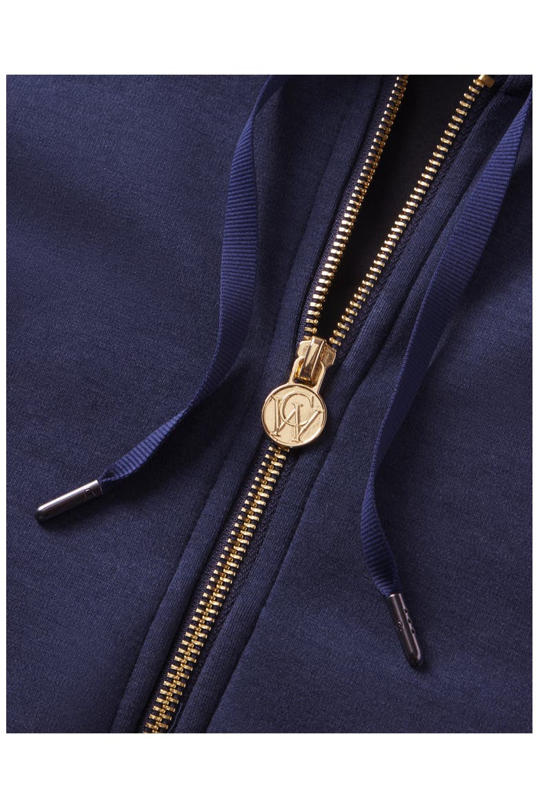 Molly Lightweight Performance Full Zip Hoodie, Alternate, color, LEGACY NAVY BLUE