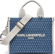 KARL LAGERFELD PARIS Kristina Denim Jacquard Tote