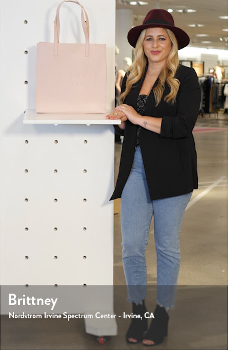 Large Soocon Embossed Logo Icon Tote, sales video thumbnail