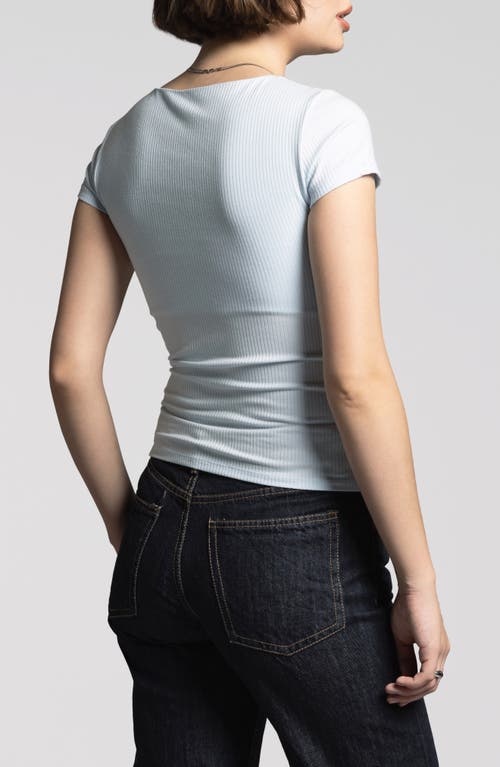 Weekend Los Angeles Charlene Rib Top In Ice Water