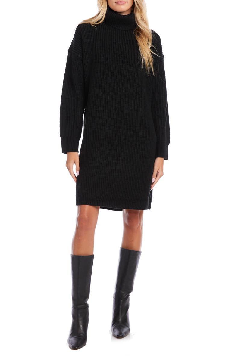 Karen Kane Long Sleeve Turtleneck Sweater Dress, Main, color,