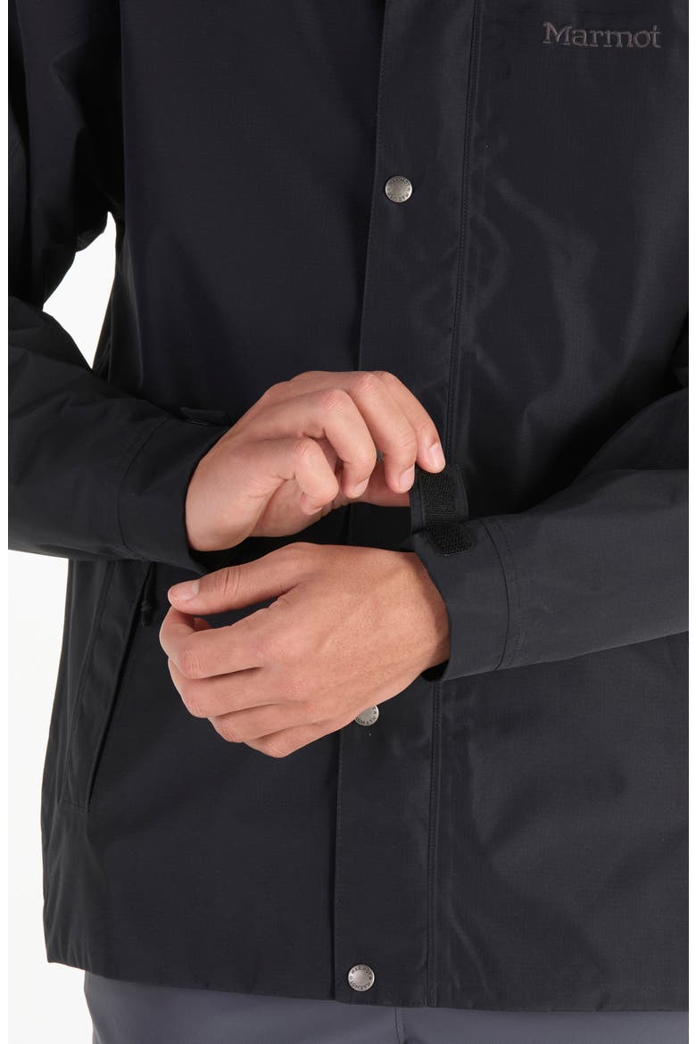 Cascade Waterproof Hooded Jacket, Alternate, color, BLACK