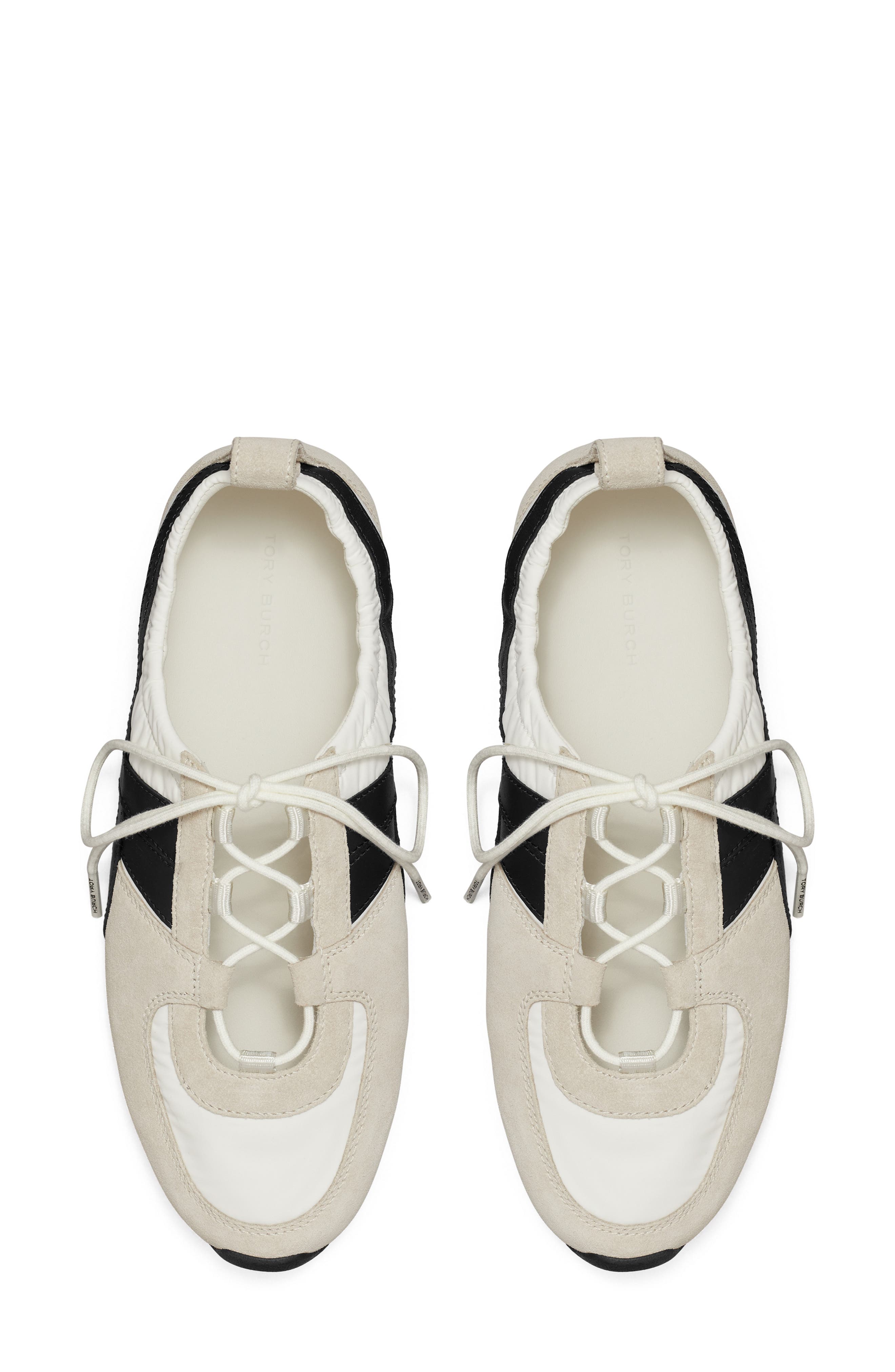 Tory Burch Hank Sneaker, Alternate, color, Cream / Perfect Black / Cream