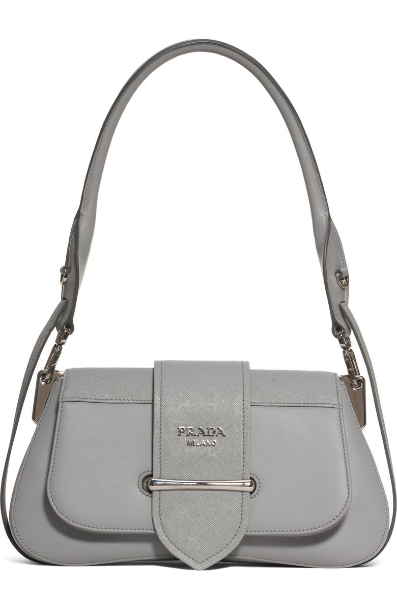 Prada Sidonie Leather Shoulder Bag, Main, color,