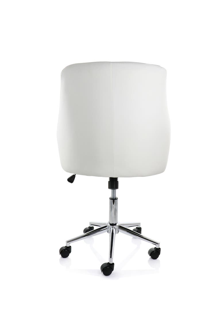 Adjustable Rolling Office Chair, Alternate, color, White