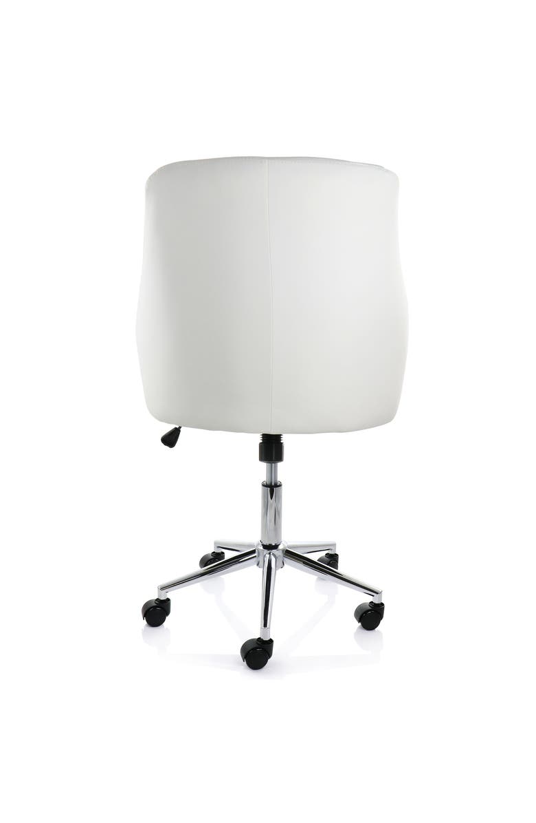 Elama Adjustable Rolling Office Chair, Alternate, color, White