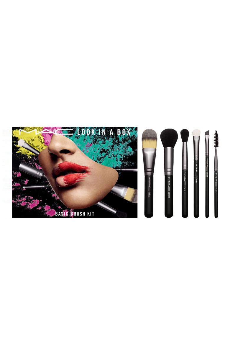 MAC Look in a Box Basic Travel Brush Kit (Nordstrom Exclusive), Alternate, color, NO COLOR
