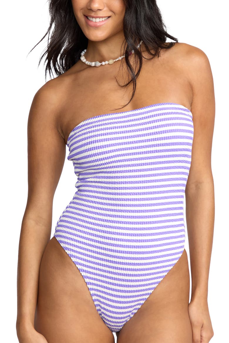 x Josie Summer Hi Tully Convertible One-Piece Swimsuit, Alternate, color, PURPLE PUNCH