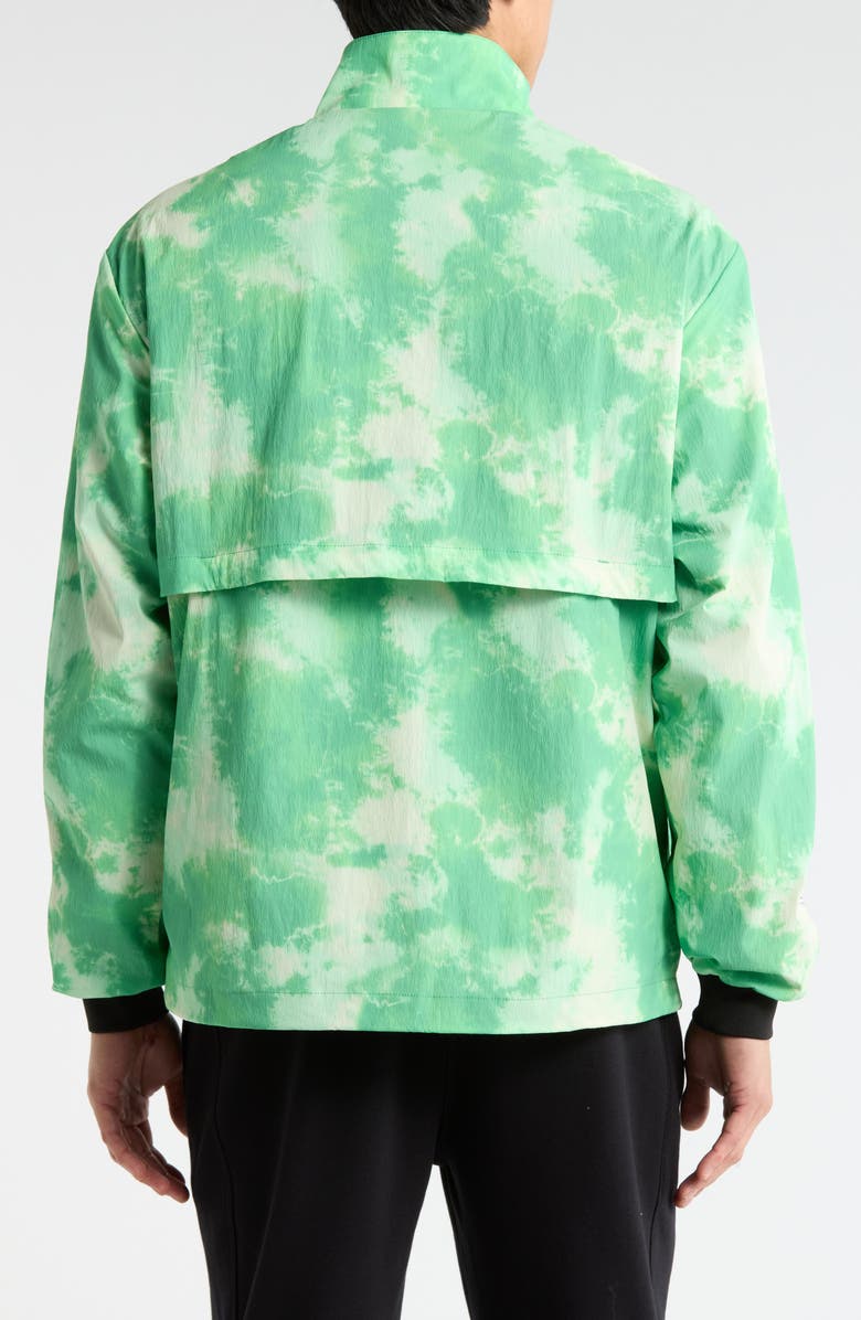 Malbon Golf Grateful Dead Cascade Windshirt, Alternate, color, Green Tie Dye