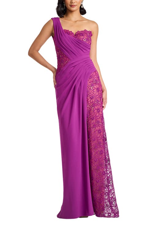 Calandra Embroidered Organza Gown