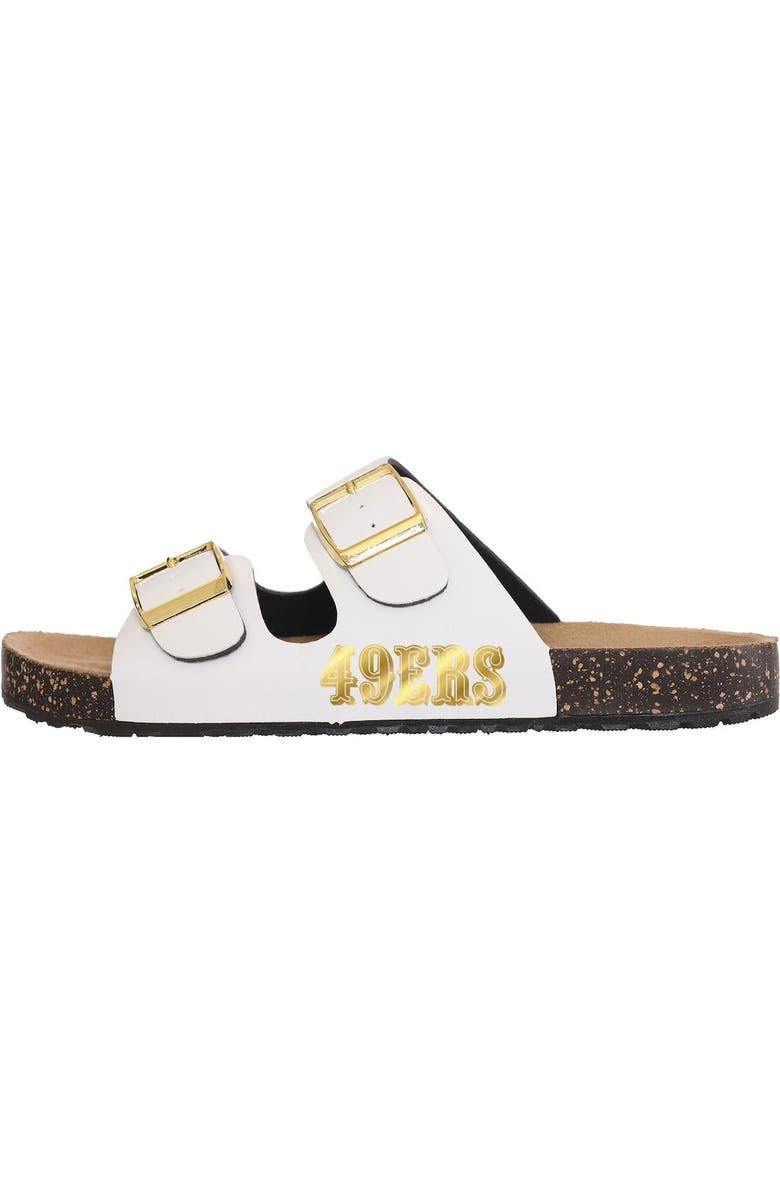 FOCO Women's FOCO San Francisco 49ers Double-Buckle Sandals, Alternate, color,