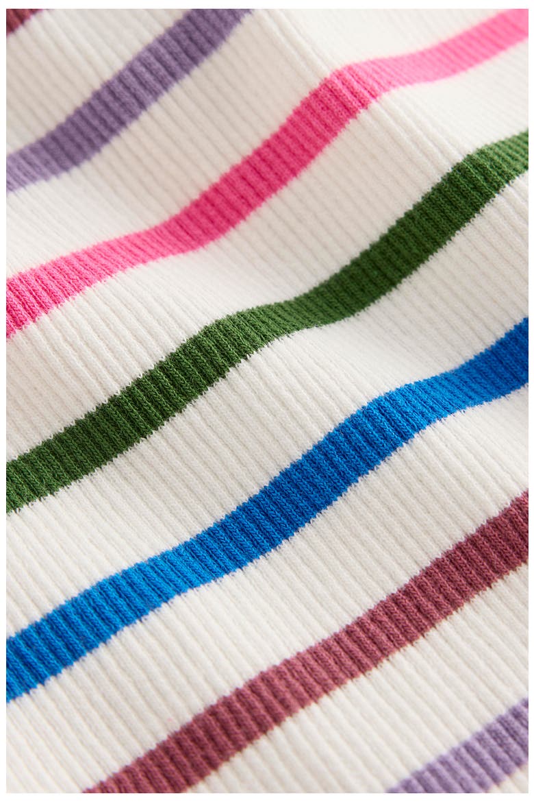 Kids' Stripe Lace Trim Ribbed Tank, Alternate, color, MULTI STRIPE