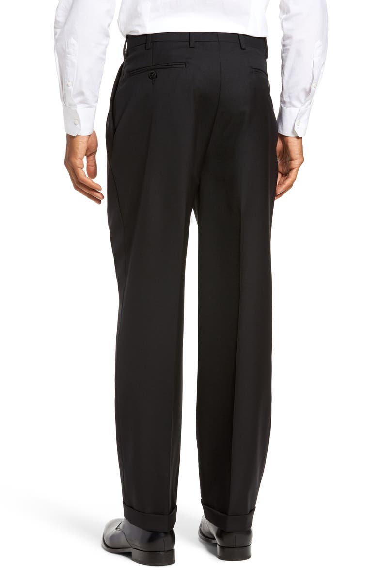 Zanella Bennett Straight Leg Pleated Dress Pants, Alternate, color, 