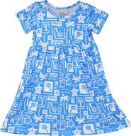 Flap Happy Girl's Playtime UPF 50+ Laya Short Sleeve Tee Dress