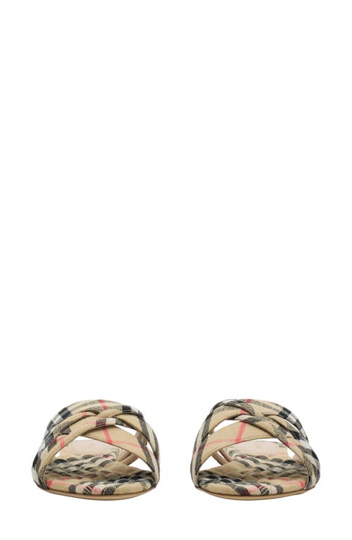 Shop Burberry Cabana Woven Slide Sandal