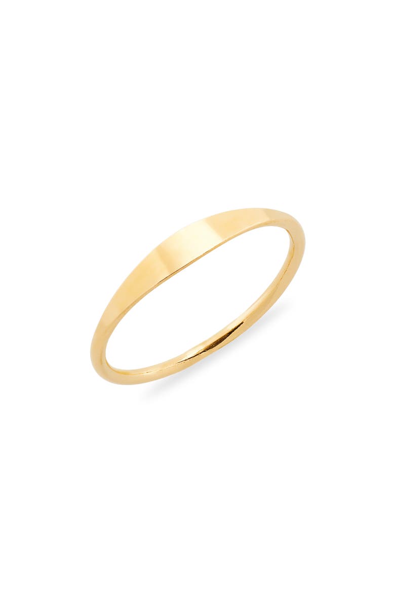 Slim Signet Ring, Main, color, GOLD FILL