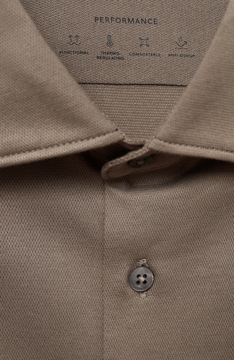 MANGO Regular Fit Cotton Blend Button-Up Shirt, Alternate, color, 