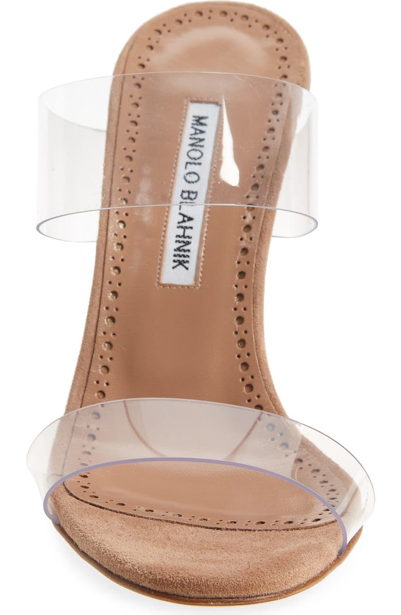 Manolo Blahnik Scolto Clear Double Strap Sandal, Alternate, color,