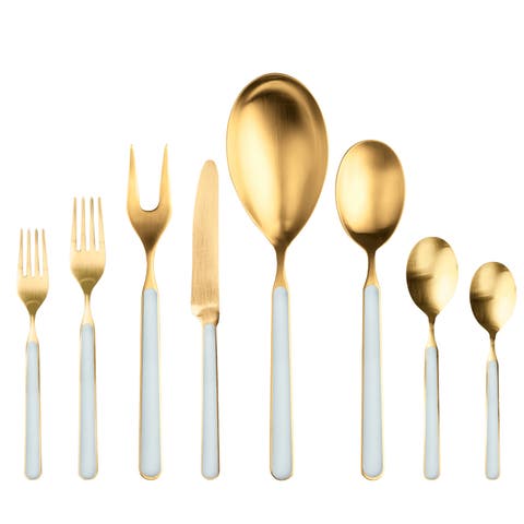Fantasia Ice Gold Flatware Set - 43 Pieces
