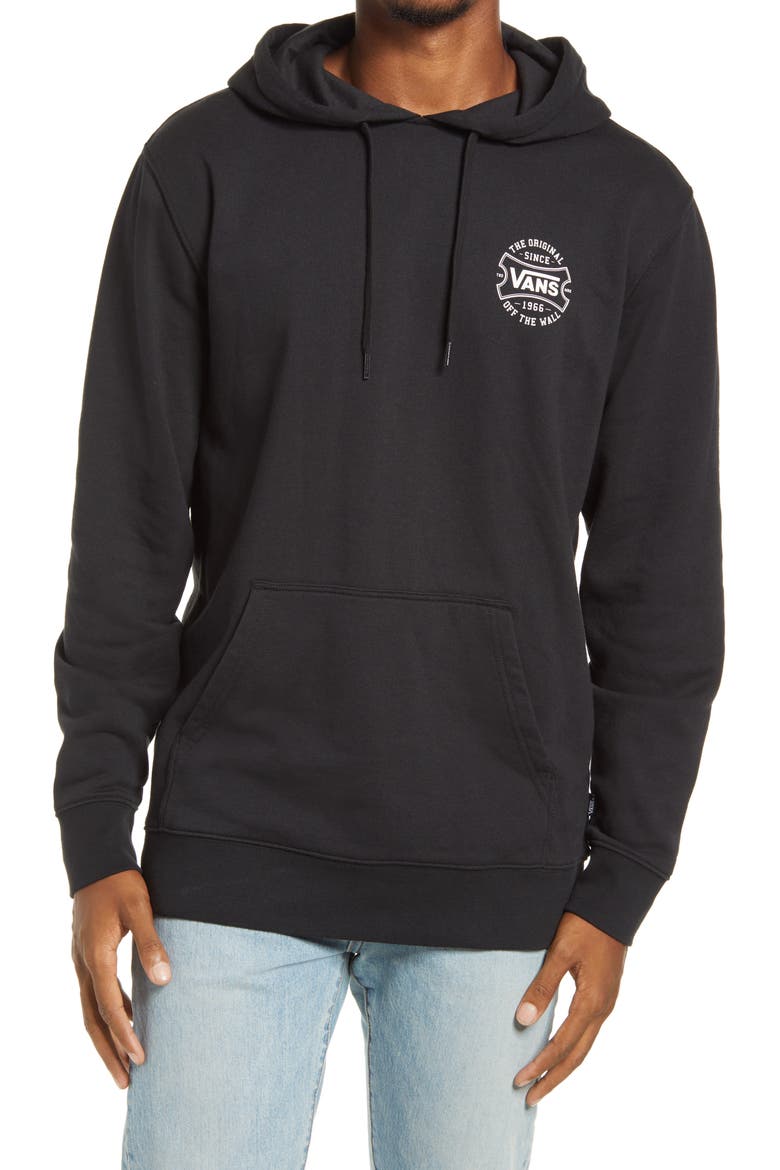 Original Men's Pullover Fleece Hoodie, Main, color, BLACK