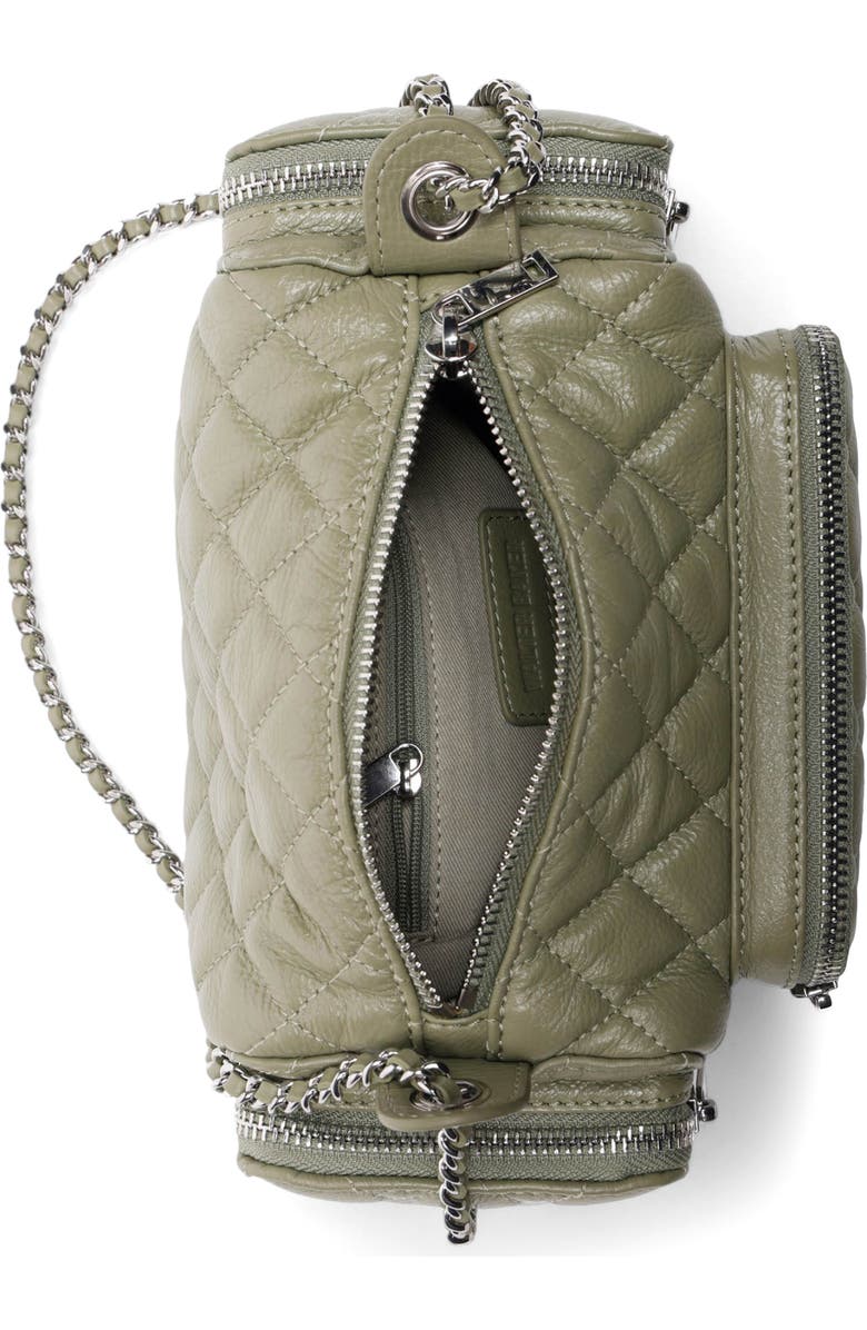 Walter Baker Camden Diamond Quilt Leather Shoulder Bag, Alternate, color, Sage