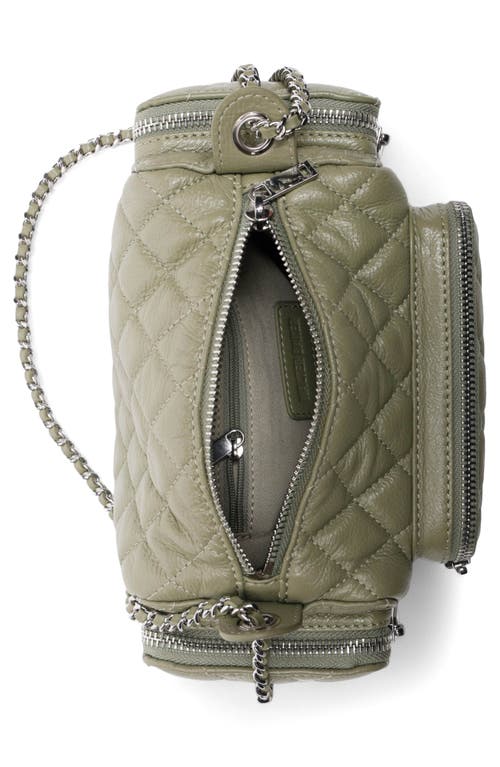 Walter Baker Camden Diamond Quilt Leather Shoulder Bag In Sage
