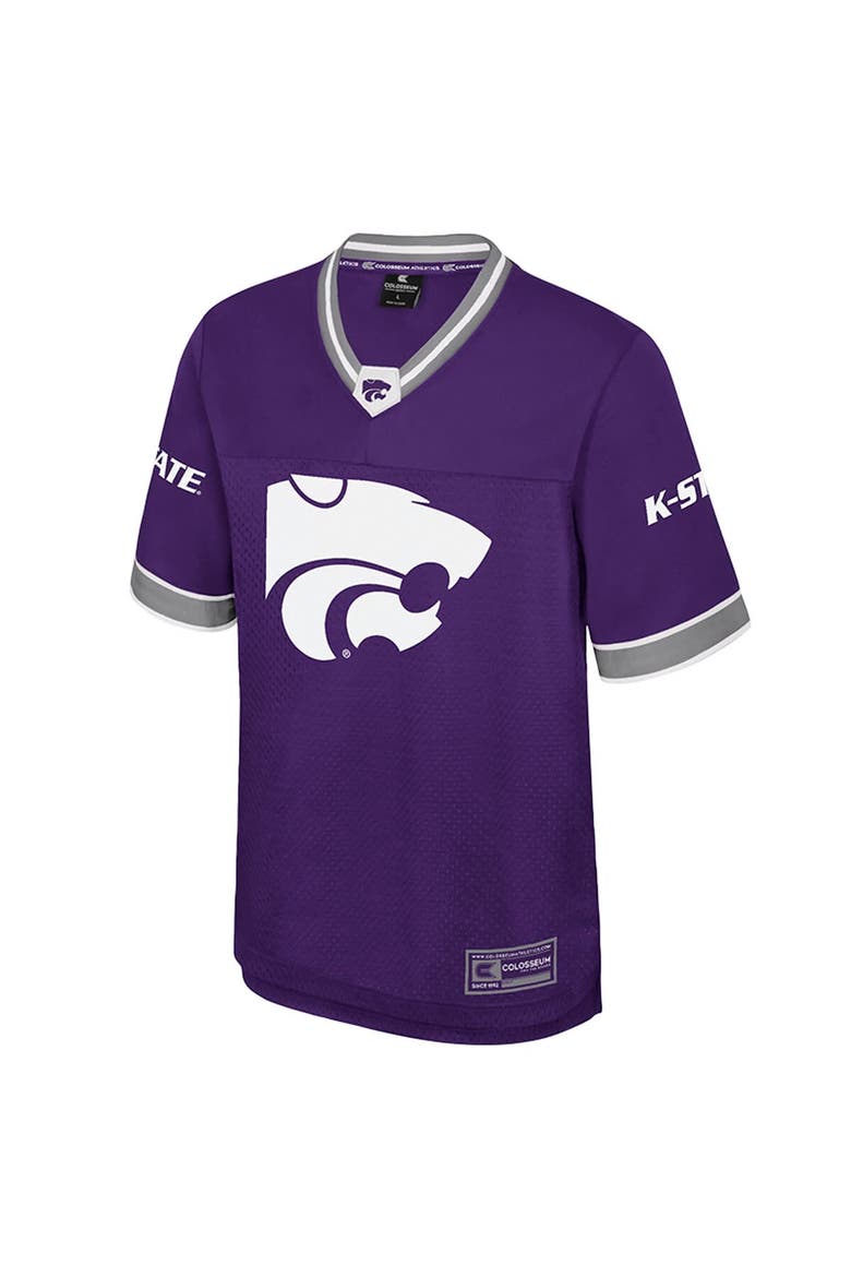 Men's Colosseum  Purple Kansas State Wildcats Nothing But The Hits Football Jersey, Alternate, color, Purple