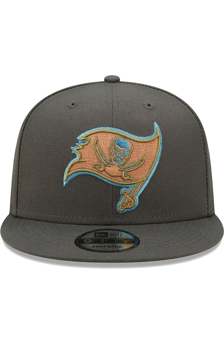 New Era Men's New Era Graphite Tampa Bay Buccaneers Color Pack Multi 9FIFTY Snapback Hat, Alternate, color,