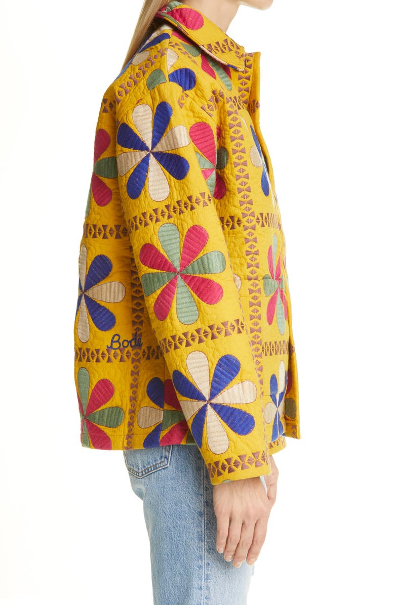 Bode Bengali Tableau Quilted Workwear Jacket, Alternate, color,