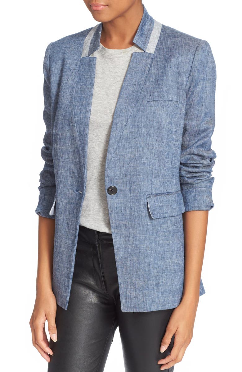 Veronica Beard 'Orchid' Jacket with Removable Dickey, Alternate, color, 