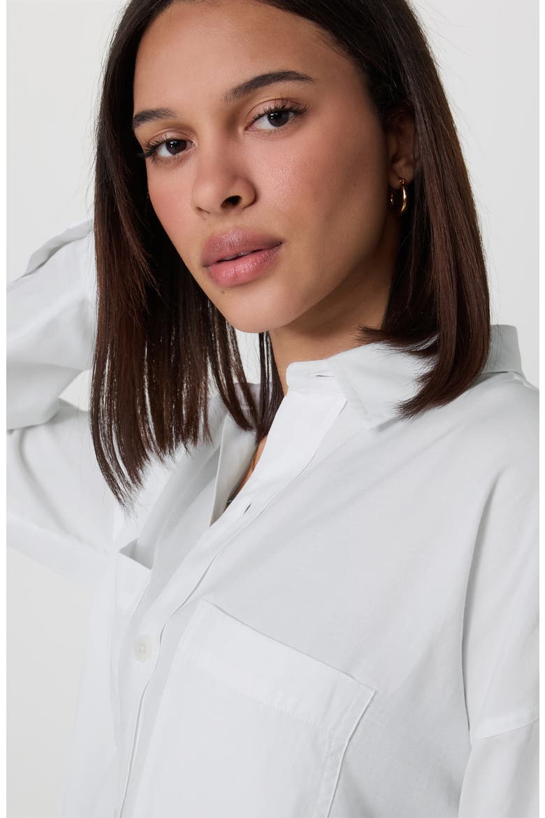 Trestles Twill Button-Up Shirt, Alternate, color, WHITE